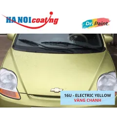 [TẶNG NHÁM] Bình sơn Xịt Xóa Vết Xước Xe Ô tô CHEVROLET SPARK Màu VÀNG CHANH code 16U - ELECTRIC YELLOW | DR.PAINT