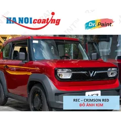 [TẶNG NHÁM] 2 Bình Sơn Xịt Xóa Vết Xước Xe Ô tô VINFAST VF3 màu ĐỎ ÁNH KIM CODE REC – CRIMSON RED chính hãng DR.PAINT
