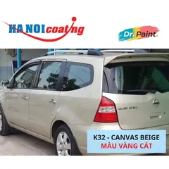 [TẶNG NHÁM] Bình sơn Xịt Xóa Vết Xước Xe Ô tô NISSAN LIVINA màu VÀNG CÁT mã màu K32 - CANVAS BEIGE chính hãng DR.PAINT