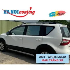 [TẶNG NHÁM] Bình sơn Xịt Xóa Vết Xước Xe Ô tô NISSAN LIVINA màu TRẮNG SỨ mã màu QM1 - WHITE SOLID chính hãng DR.PAINT