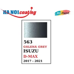Bình sơn Xịt Xóa Vết Xước xe Ô tô ISUZU D-MAX Màu XÁM ĐẬM code 563 - GALENA GREY chính hãng DR.PAINT