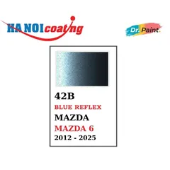 Bình sơn Xịt Xóa Vết Xước Xe Ô tô MAZDA 6 Màu XÁM XANH ÁNH KIM code 42B - BLUE REFLEX chính hãng DR.PAINT