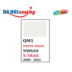 Bình sơn Xịt Xóa Vết Xước Xe Ô tô NISSAN X-TRAIL màu TRẮNG SỨ mã màu QM1 - WHITE SOLID chính hãng DR.PAINT
