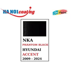 Bình sơn Xịt Xóa Vết Xước Xe Ô tô HYUNDAI ACCENT Màu ĐEN ÁNH KIM Code NKA - PHANTOM BLACK chính hãng DR.PAINT