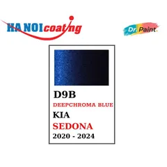 Sơn Xịt Xóa Vết Xước cho xe KIA SEDONA Màu XANH SẪM code D9B - DEEPCHROMA BLUE chính hãng DR.PAINT