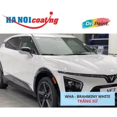 Bình sơn Xịt Xóa Vết Xước cho xe Ô tô VINFAST VF7 màu Trắng Sứ mã màu WHA - BRAHMINY WHITE chính hãng DR.PAINT