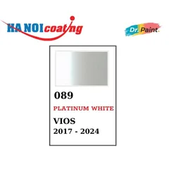 Bình Xịt Xóa Vết Xước Xe TOYOTA VIOS Màu TRẮNG NGỌC TRAI code 089 - PLATINIUM WHITE chính hãng DR.PAINT