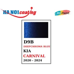 Sơn Xịt Xóa Vết Xước cho xe KIA CARNIVAL Màu XANH SẪM code D9B - DEEPCHROMA BLUE chính hãng DR.PAINT