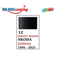 Bình Sơn Xịt Xóa Vết Xước xe Ô tô SKODA KODIAQ màu Đen Ánh Kim mã màu 1Z - MAGIC BLACK chính hãng DR.PAINT