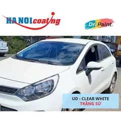 Bình sơn Xịt Xóa Vết Xước Xe Ô tô KIA RIO Màu TRẮNG SỨ Code UD - CLEAR WHITE chính hãng DR.PAINT