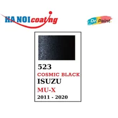 Sơn Xóa Vết Xước xe Ô tô ISUZU MU-X Màu ĐEN ÁNH KIM Code 523 - COSMIC BLACK chính hãng DR.PAINT Dạng Bình Xịt.
