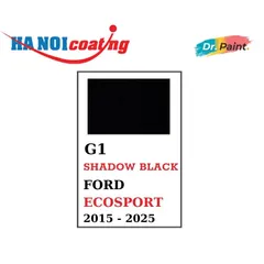 Bình sơn Xịt Xóa Vết Xước Xe Ô tô FORD ECOSPORT Màu ĐEN ÁNH KIM Code G1 - SHADOW BLACK chính hãng DR.PAINT