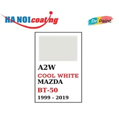 Bình sơn Xịt Xóa Vết Xước xe Ô tô MAZDA BT-50 Màu TRẮNG SỨ Code A2W - COOL WHITE chính hãng DR.PAINT