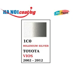 Bình sơn Xịt Xóa Vết Xước Xe Ô tô TOYOTA VIOS Màu BẠC ÁNH VÀNG Code 1C0 - MILENIUM SILVER chính hãng DR.PAINT