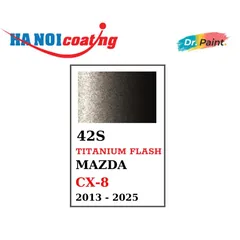 Bình sơn Xịt Xóa Vết Xước Xe Ô tô MAZDA CX-8 Màu NÂU ÁNH KIM code 42S - TITANIUM FLASH chính hãng DR.PAINT