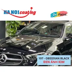Bình sơn Xịt Xóa Vết Xước Xe Ô tô MERCEDES C200 Màu ĐEN ÁNH KIM Code 197 - OBSIDIAN BLACK chính hãng DR.PAINT