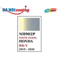 Bình Xịt Sơn Xóa Vết Xước Xe HONDA BR-V Màu TRẮNG BẠC ÁNH VÀNG code NH902P - WHITE PEARL chính hãng DR.PAINT