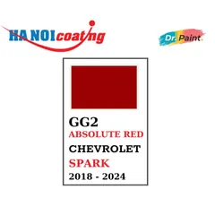 Bình sơn Xịt Xóa Vết Xước Xe Ô tô CHEVROLET SPARK Màu ĐỎ ĐẬM code GG2 - ABSOLUTE RED chính hãng DR.PAINT