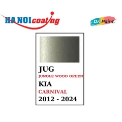 Sơn Xịt Xóa Vết Xước cho xe KIA CARNIVAL Màu XANH RÊU ÁNH KIM code JUG - JUNGLE WOOD GREEN chính hãng DR.PAINT