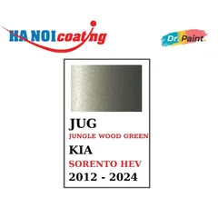 Sơn Xịt Xóa Vết Xước cho xe KIA SORENTO HEV Màu XANH RÊU ÁNH KIM code JUG - JUNGLE WOOD GREEN chính hãng DR.PAINT
