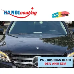 Bình sơn Xịt Xóa Vết Xước Xe Ô tô MERCEDES C180 Màu ĐEN ÁNH KIM Code 197 - OBSIDIAN BLACK chính hãng DR.PAINT