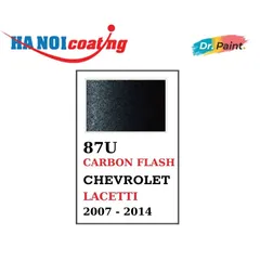 Bình sơn Xịt Xóa Vết Xước Xe Ô tô CHEVROLET LACETTI Màu ĐEN ÁNH KIM code 87U - CARBON FLASH chính hãng DR.PAINT