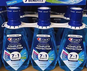 Nước súc miệng Crest Pro-Health 7in1 Advanced bảo vệ răng miệng toàn diện 1L sạch khuẩn thơm miệng