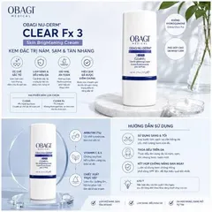 Kem Chống Nám Obagi Nuderm Clear Số 3fx - Sáng Da, Giảm Nám & Tàn Nhang, Phù Hợp Mọi Loại Da - Sản Phẩm Quốc Tế Chính Hãng -  Sản phẩm được thiết kế phù hợp với mọi loại da, từ da nhờn, da khô đến da 