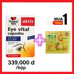 Doppelherz Eye Vital Capsules – Viên uống bổ mắt với Lutein + Zeaxanthin, hỗ trợ bảo vệ mắt và tăng cường thị lực.