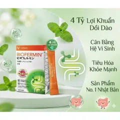 [TẶNG TUÝP C SỦI BẤT KỲ] Men Vi Sinh Biofermin Taisho Nhật Bản (Hộp 30 Gói) - Bổ Sung 4 Tỷ Lợi Khuẩn