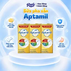 Lốc 3 Hộp Sữa pha sẵn Aptamil Super Gold Kid 3*180ml cho bé trên 1 tuổi - chính hãng