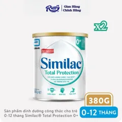 Combo 2 Lon Sữa bột Similac Total Protection 0+ 380g (0 - 12tháng)