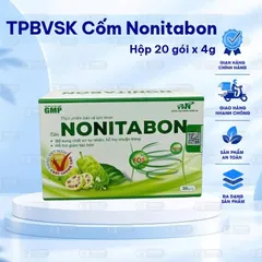 Cốm Nonitabon TPBVSK hộp 20 gói x 4g nhuận tràng, giảm táo bón