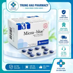 Viên tiểu xanh Micza Blue hộp 100 viên - Giúp lợi tiểu, giảm nguy cơ sỏi tiết niệu, sỏi mật