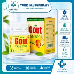 Viên hỗ trợ giảm triệu chứng đau do gút Gout Tâm Bình (60 viên)