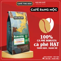 Cà phê Hạt Robusta nguyên chất rang mộc (HẠT) 200g Café The Soo