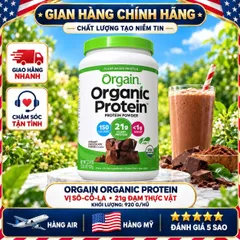 BỘT PROTEIN THỰC VẬT HỮU CƠ ORGAIN ORGANIC PROTEIN MỸ HỘP 920G