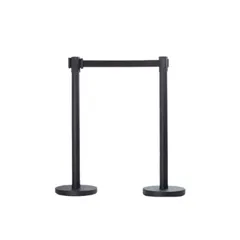 Cột chắn inox đen dây căng 2m có sẵn dây kéo - Dụng cụ tiện ích cho bếp và trang trí nội thất (TV1357)