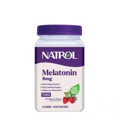 Kẹo dẻo hỗ trợ ngủ ngon Natrol 5mg (180 viên) - Giúp cải thiện giấc ngủ, thư giãn thần kinh, dễ ngủ hơn, hương vị ngon miệng