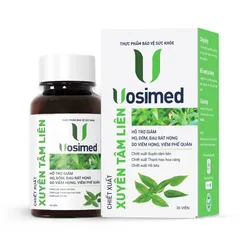 Viên uống Vosimed Hỗ Trợ Sức Khỏe Hệ Hô Hấp - Chiết Xuất Xuyên Tâm Liên và Thanh Hao Hoa Vàng, Tăng Cường Đề Kháng, Giảm Ho