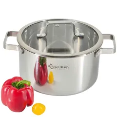 (Hàng nhập khẩu) Nồi inox 304 liền khối đáy từ KINGCOOK KPS1780
