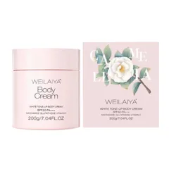 (Hàng nhập khẩu) Kem dưỡng thể trắng da nâng tone Weilaiya White Tone Up Body Cream