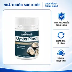 [Nhập khẩu] Tinh Chất Hàu Oyster Plus Goodhealth 60 Viên - Hỗ Trợ Sinh Lý Nam Giới, Chiết Xuất Từ Hàu Tự Nhiên, Sản Phẩm Chất Lượng New Zealand, 60 viên, 60 viên