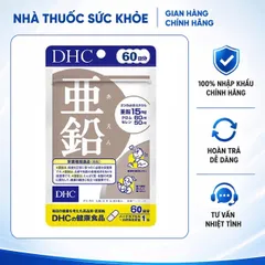 [Nhập khẩu] Viên uống bổ sung kẽm DHC Zinc Nhật Bản 60 viên - Tăng cường sức khỏe, làm đẹp da, hỗ trợ dị ứng và mụn hiệu quả