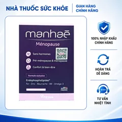 (Hàng nhập khẩu) Viên uống nội tiết Nutrisante Manhae cho phụ nữ tiền mãn kinh - Hỗ Trợ Nội Tiết Tố Nữ, Giảm Bốc Hỏa, Khó Ngủ, Mệt Mỏi