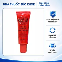 Kem Đu Đủ Lucas Papaw Ointment 25g - Kem Dưỡng Ẩm Đa Năng Chống Hăm, Giảm Nẻ Môi