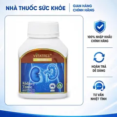 [Hàng nhập khẩu] Viên uống bổ thận Vitatree Kidney Tonic - Hỗ trợ chức năng thận với đông trùng hạ thảo và các thảo mộc 