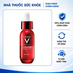 (Hàng nhập khẩu) Tinh Chất Vichy Liftactiv Collagen Specialist 16 Bonding Serum 30ml - Hỗ Trợ Trẻ Hóa, Săn Chắc Da, Giảm Nếp Nhăn