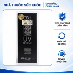 (Hàng nhập khẩu) Kem Chống Nắng DBH UV Shield EGF FGF DNA SPF47 - Bảo Vệ Da Khỏi Tia UVA/UVB, Cấp Ẩm, Dưỡng Da Khỏe Mạnh, 60ml