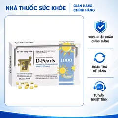(Hàng nhập khẩu) Viên Uống Bổ Sung Vitamin D3 Pharma Nord D-Pearls 1000IU 80 Viên - Hỗ Trợ Xương, Răng, Cơ Bắp Và Miễn Dịch